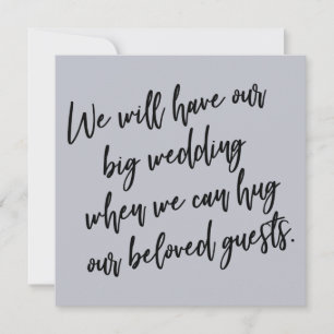 Quand nous pouvons serrer la carte Mariage à retar