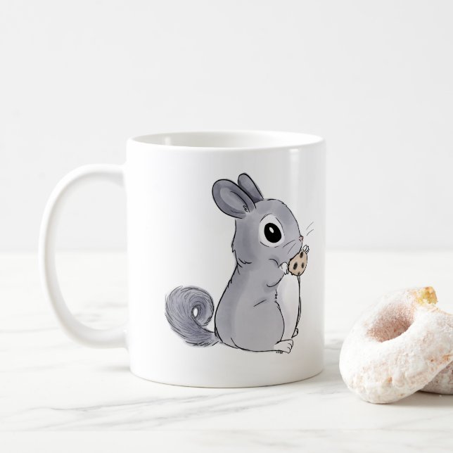 Quand tu es un Fluffy Chinchilla Mug (Avec donut)