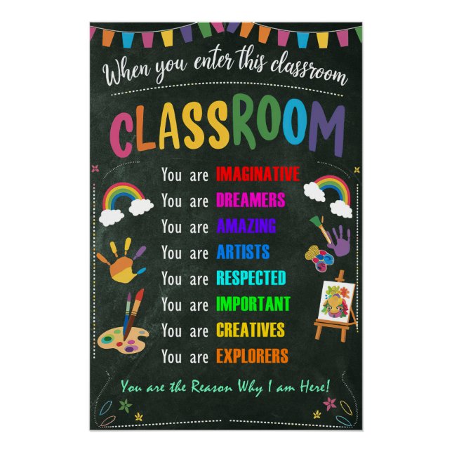 Quand Vous Entrez Cette Affiche De Classe (Devant)