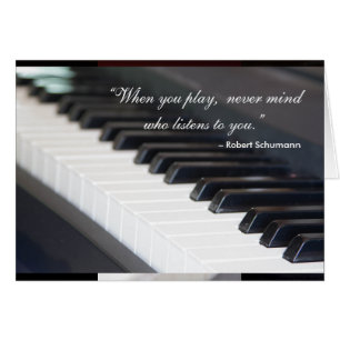 Quand vous jouez la carte de piano
