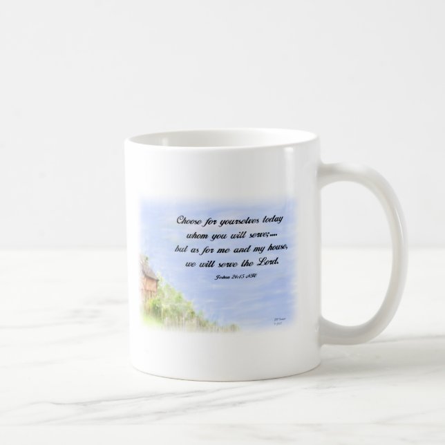 Quant à moi et à ma maison - tasse (Droite)