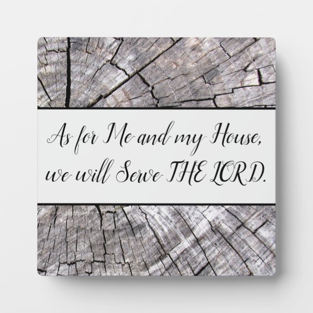 Quant À Moi Et Ma Maison Plaque De Tablette Avec D (Devant)