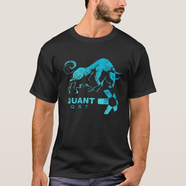 QUANT Crypto BULLRUN QNT Token Blockchain Rich Mil T-Shirt (Vorderseite)