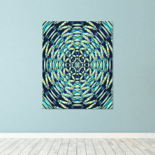 Quanten-Mandala-Kunst Leinwanddruck
