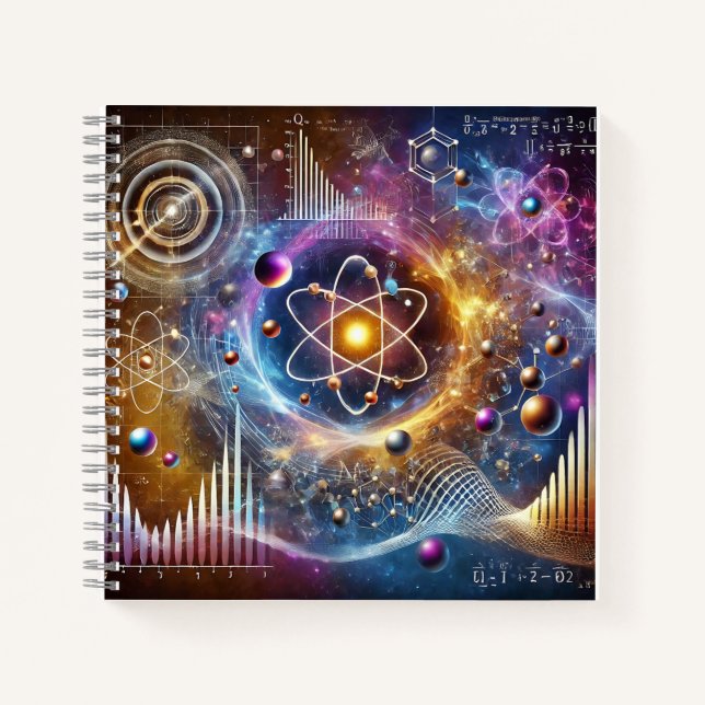 Quantenatome und kosmische Energie Notizbuch (Vorderseite)