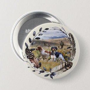 Quantenjagd mit Spaniels aus der Bretagne, Art Button