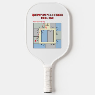 Quantenmechanik-Gebäude Pickleball Schläger