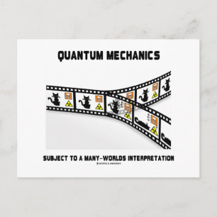 Quantenmechanik in vielen Welten Postkarte