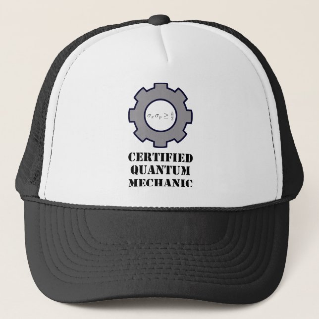 Quantenmechaniker, Ungewissheitsprinzip Truckerkappe (Vorderseite)