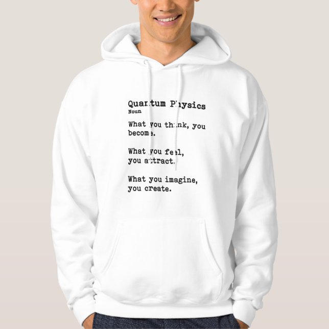 Quantenphysik: Lichtfarbene Hoodies (Vorderseite)