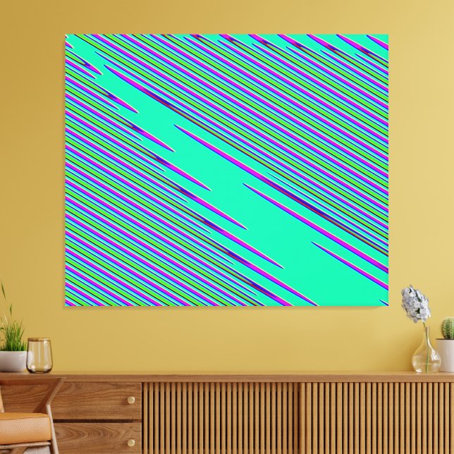 Quantenphysik-Welleninterferenzmuster  Leinwanddruck (Insitu (Wohnzimmer))