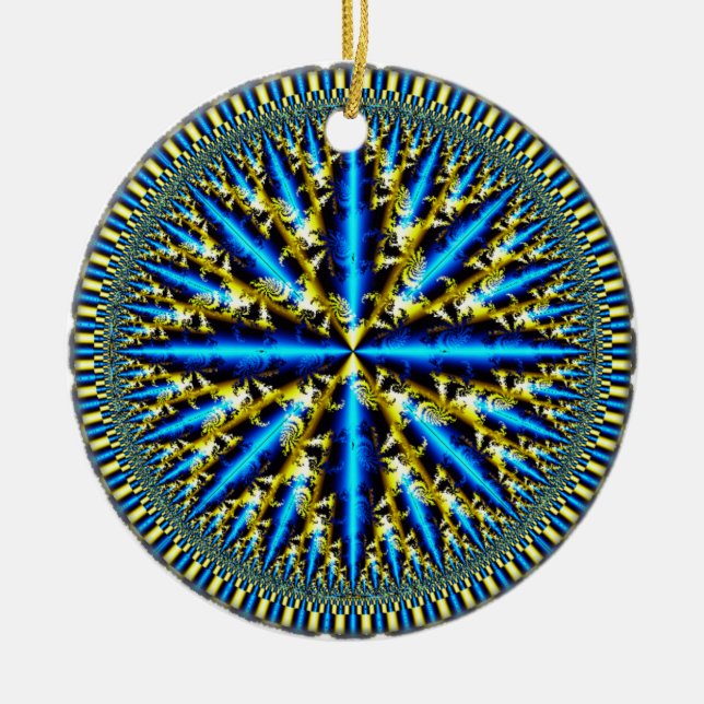 Quantensamen Keramik Ornament (Vorne)