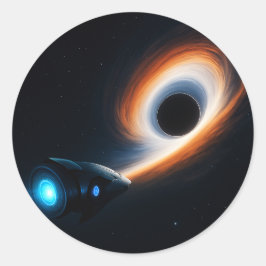 Quantensprung - Portal in den Sternen Runder Aufkleber