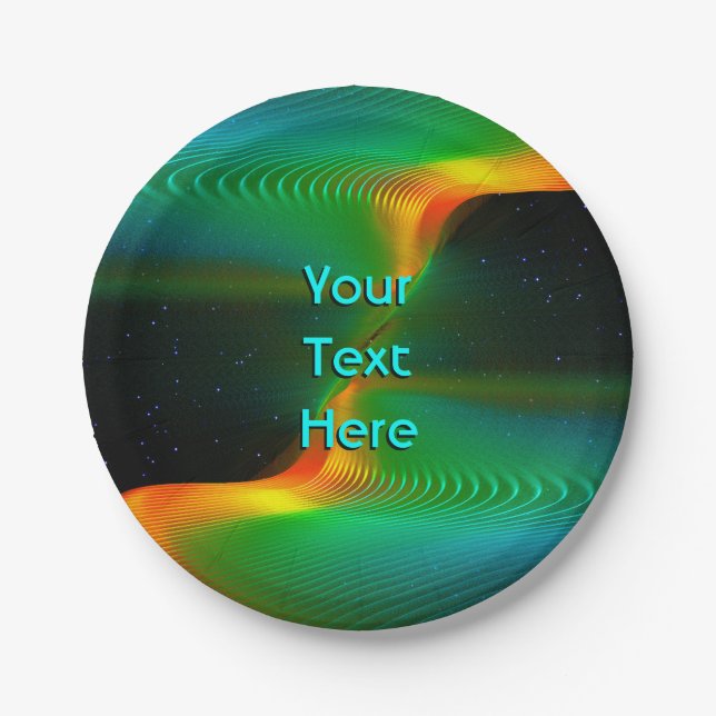 Quantenverschmelzung Pappteller (Vorderseite)