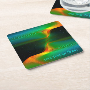 Quantenverschmelzung Rechteckiger Pappuntersetzer