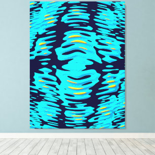 Quantenwellenformationsdesign leinwanddruck