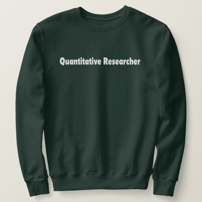 Quantitativer Forscher Sweatshirt (Design vorne)