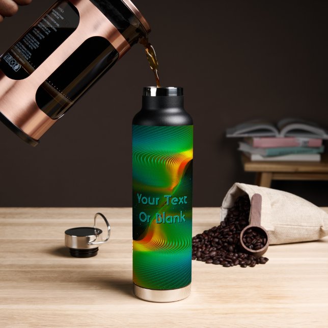 Quantum Entanglement Trinkflasche (Kaffee (gedreht))
