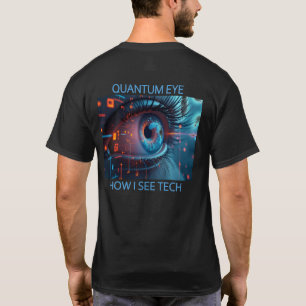 Quantum Eye tech hommes T-shirt noir dos