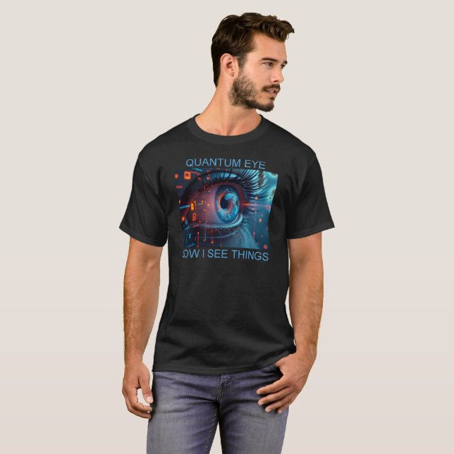 Quantum Eye things men black T-shirt (Vorne ganz)