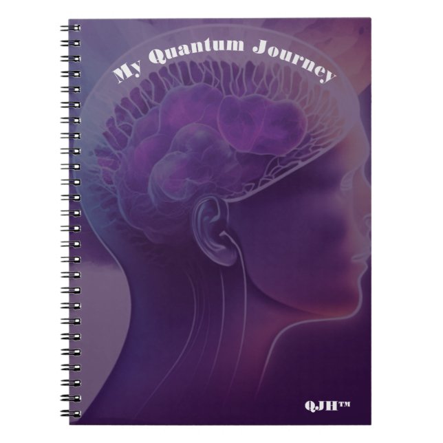 Quantum Journeys Hypnosis Spiral Journal Notizblock (Vorderseite)