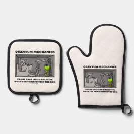 Quantum Mechanics Proof That Life Is Relative Ofenhandschuh & Topflappen-Set