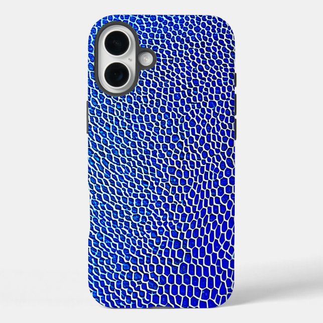"Quantum Mesh" iPhone 16 Plus Hülle (Rückseite)