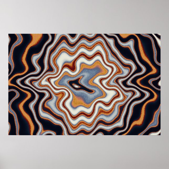 Quantum Physics Acrylic Painting  Poster (Vorne)