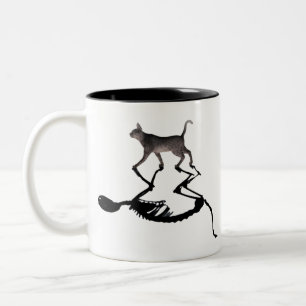 Quantum Schrodinger Cat Zweifarbige Tasse
