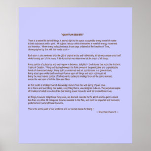 "QUANTUM SECRETS" © Prosa Print or Poster