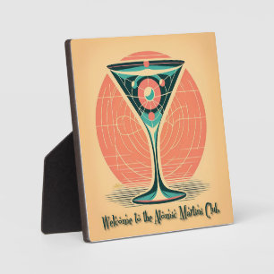 Quantum-Verschränkung Atomic Martini Club Cocktail Fotoplatte