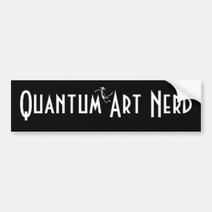 Quantums-Kunst Nerd© mit sich hin- und Autoaufkleber