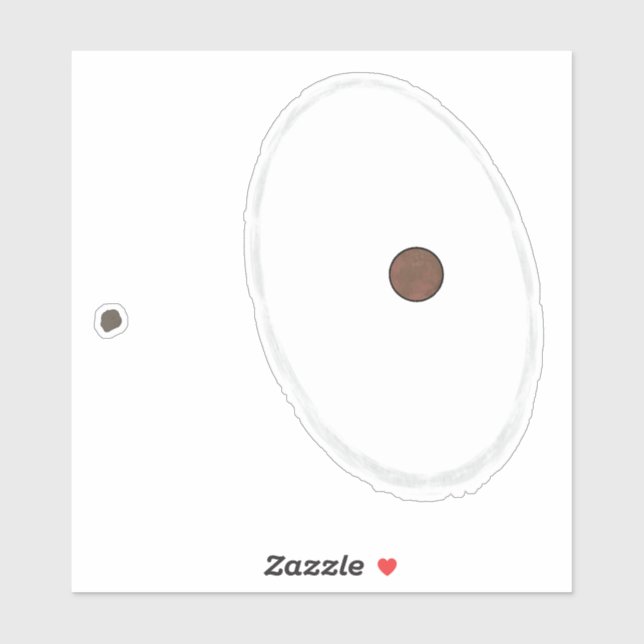 Quaoar (2002 Mio. Aufkleber (Blatt)