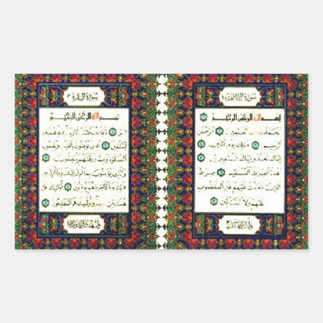 QUARAN RECHTECKIGER AUFKLEBER (Vorderseite)