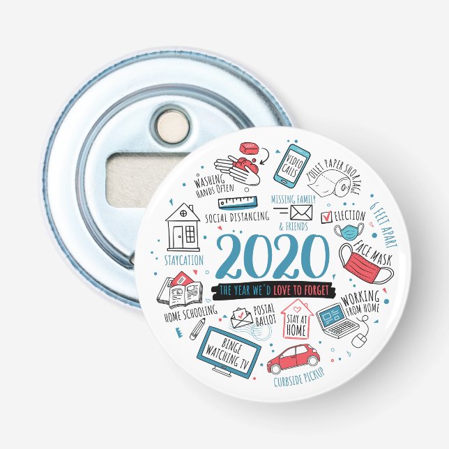 Quarantäne Aktivitäten 2020 Flaschenöffner (Vorderseite)