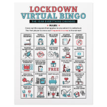 Quarantäne-Bingo-Pandemieabschaltaktivitäten