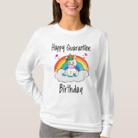 Quarantäne Birthday Unicorn Regenbogen