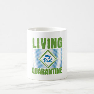 Quarantäne Corona-Virus Bewusstseinsdesign Kaffeetasse