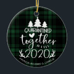 Quarantäne Gemeinsam Niedlich Covid Christmas Gree Keramik Ornament<br><div class="desc">Quarantäne Gemeinsam Niedlich Covid Weihnachten Grüne Keramik Ornament</div>