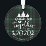 Quarantäne Gemeinsam Niedlich Covid Christmas Gree Ornament<br><div class="desc">Quarantäne Gemeinsam Niedlicher Covid Weihnachtsgrün</div>