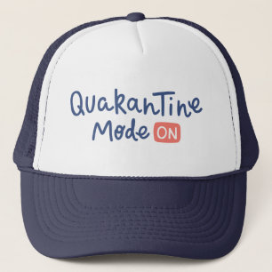 Quarantäne-Modus Ein Truckerkappe