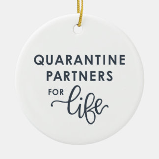 Quarantäne-Partner für das Leben | Coronavirus (gr Keramik Ornament