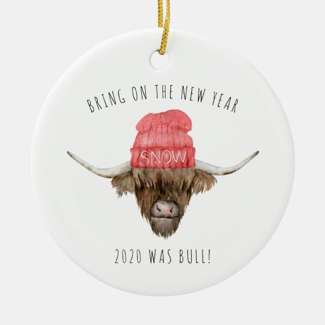 Quarantäne Weihnachten | Funny 2020 Keramik Ornament (Vorne)