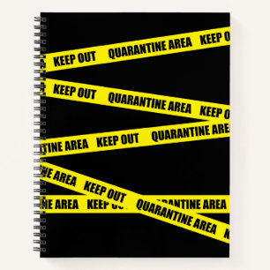 Quarantänebereich Behalten Notizbuch