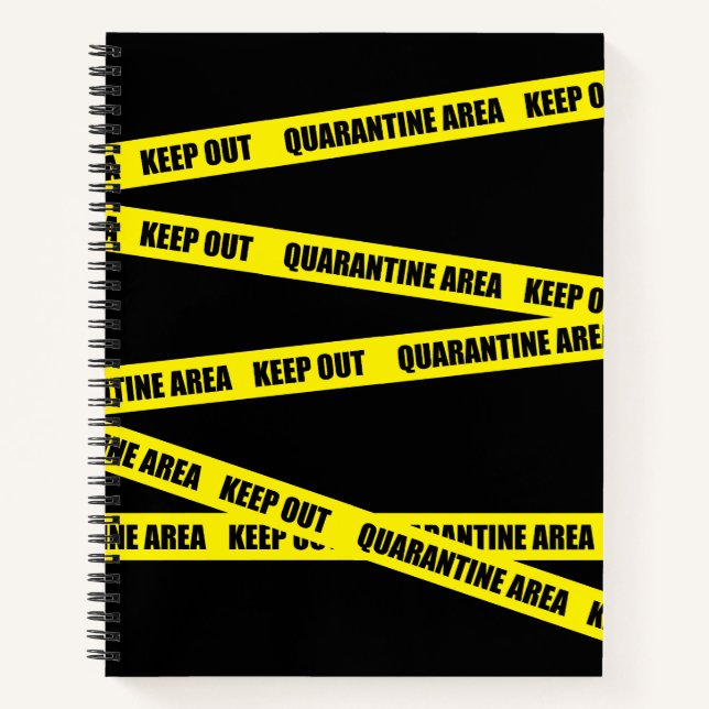 Quarantänebereich Behalten Notizbuch (Vorderseite)