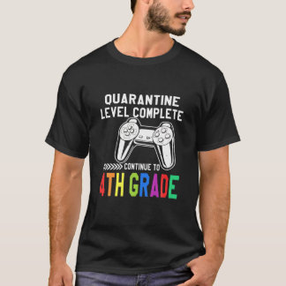 Quarantänestufe 4. Stufe zurück zur Schule T-Shirt