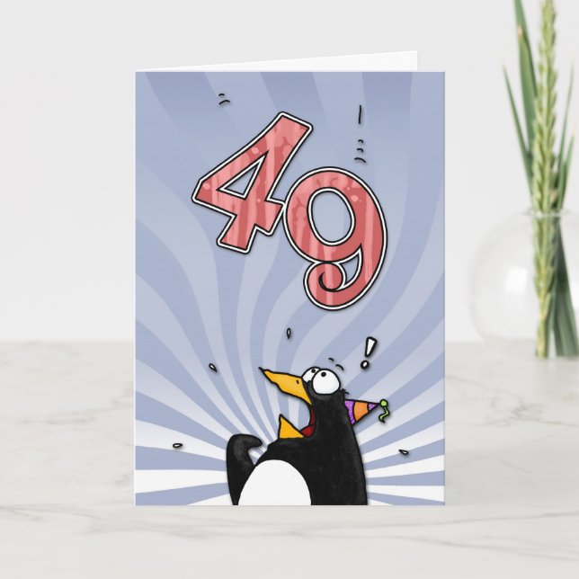 quarante-neuvième anniversaire - carte de surprise (Devant)