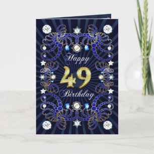 quarante-neuvième carte d'anniversaire avec les