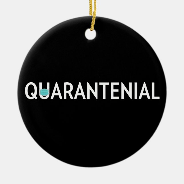 Quarantenial Keramik Ornament (Vorne)