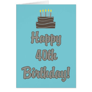 Quarantième carte d'anniversaire drôle pour lui